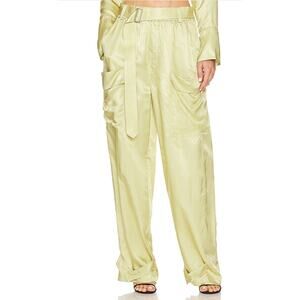 L'Academie 'Taylor' Green Elastic Waist Pant Size L